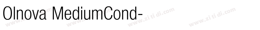 Olnova MediumCond字体转换
